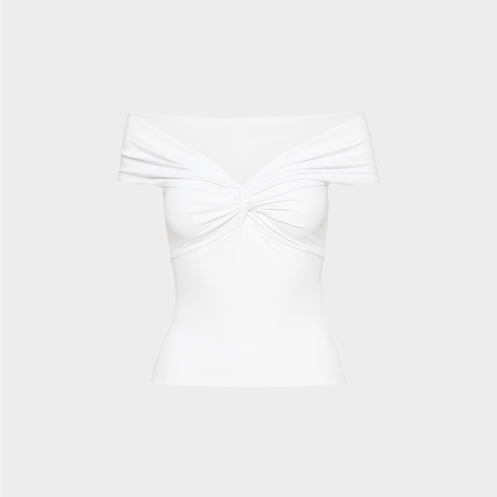 NWT Aritzia White Off-Shoulder top